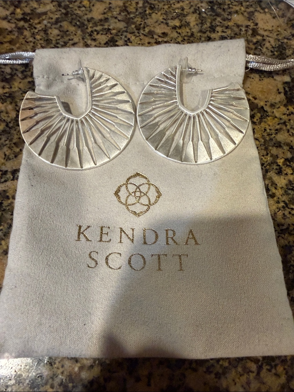Earrings on Branded Pouch